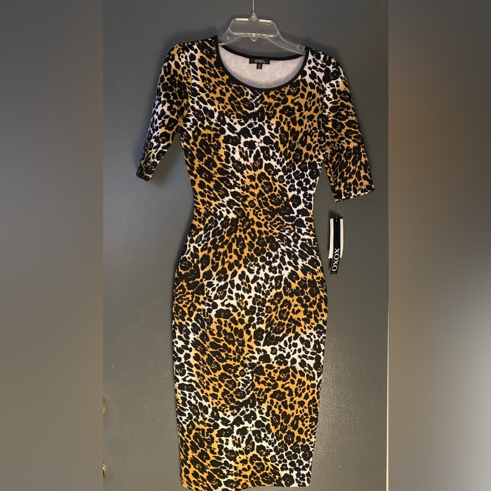 XOXO stretchy fitted dress